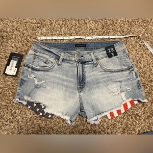 Silver Jeans Women's Distressed Blue Jean Shorts